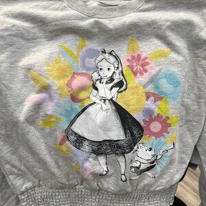 DISNEY ALICE IN WONDERLAND WOMEN'S SWEATSHIRT - NEW WITH TAG - SIZE LARGE